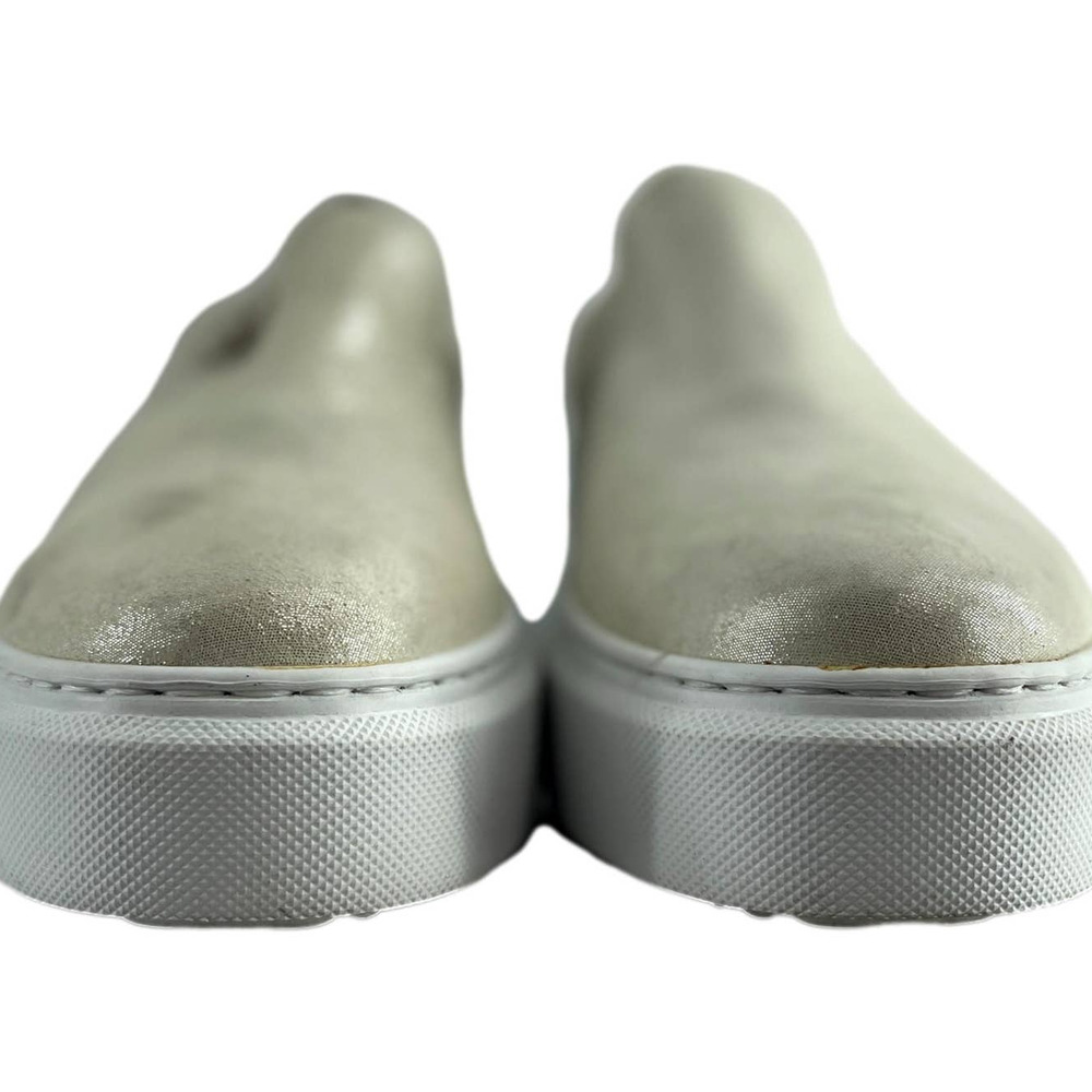 Laura Bellariva Gold Metallic Slip-On Sneaker European Size 37 EUC - Picture 8 of 10